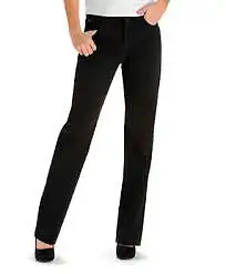 Lee black, taupe (beige), and dark green jeans, sizes 6-8, View more