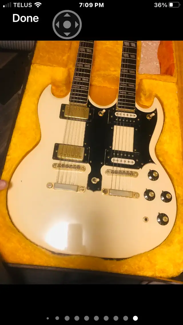Rare Lawsuit Ibanez double neck 12/6 string guitar in Guitars in Victoria - Image 2