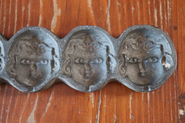 Vintage Chocolate Mold Of A Child's Face in Arts & Collectibles in London - Image 3