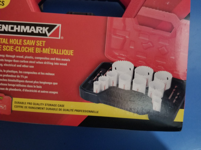 Benchmark  bi-metal hole saw set 17 pcs, new in not opened box in Power Tools in Markham / York Region - Image 2