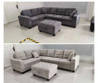 Brand New, Box Packed, Free Delivery, Fabric Corner Sofa