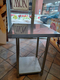 Small stainless table 