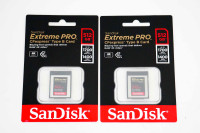 Sandisk 512GB CFexpress Extreme Pro Type B cards for sale. new