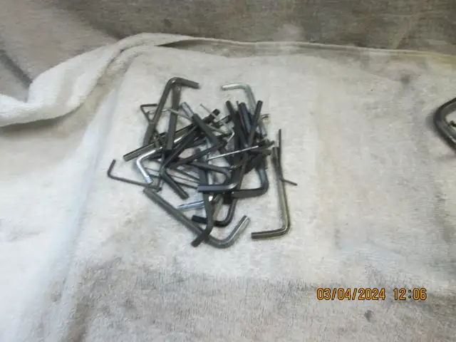 Set of 60 Allen Keys, 1/16 to 1/2 Inch