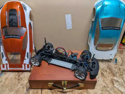 Looking to sell my on road AWD RC car as I'm getting out of the hobby Comes with three bodies (corve...