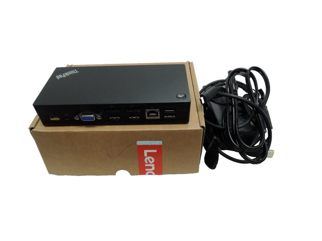 Lenovo Docking Station: DK1633 usb&adapter cable- free ship- $80 in Laptop Accessories in Charlottetown - Image 3