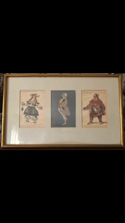 RARE STRATFORD FESTIVAL COSTUME SKETCHES, SIGNED ORIGINALS, View more
