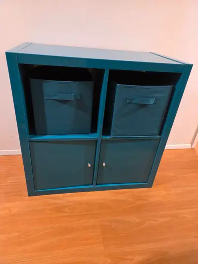 Small blue storage cabinet, View more