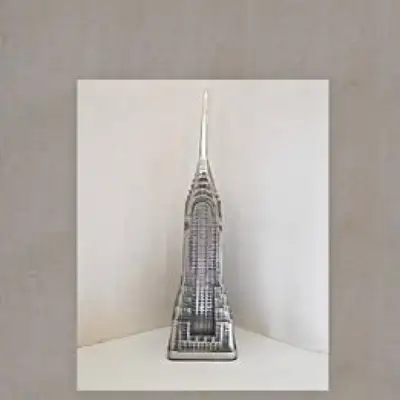 Awesome looking, hard to find - rare - Chrysler Building model. Metal is non-metallic and appears ex...