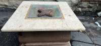 Free outdoor fireplace