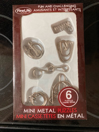 Mini metal puzzles