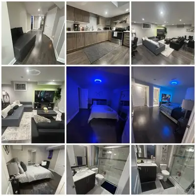Furnished Legal Sunny 1 or 2 Bedrooms Separate Entrance Basement