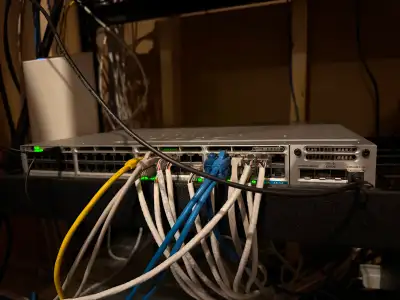 Cisco 10GB Network Switch, Catalyst 3850 12 x 48 upoe,, View more
