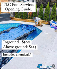 Pool Opening - TLC Pool Services 