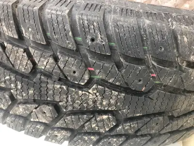 2 winter tires on rims 235-65-17 still brand new 2 months old Belonging to Kia Sorento . Msg. please