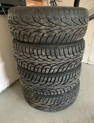 Up for sale I have a set of 4 Uniroyal Tiger Paw winter tires on steel rims. I had them on my Volksw...
