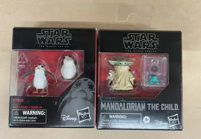 Hasbro Star Wars The Black Series Porgs & The Child Small Packs New Sealed see pictures for exact it...