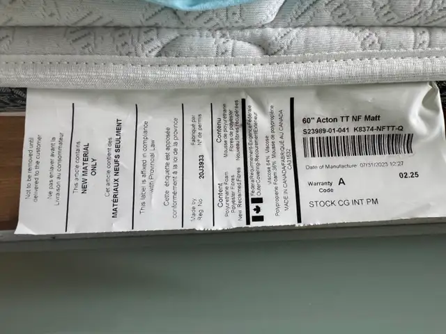 Great quality Kingsdown Acton mattress Queen size sale! in Beds & Mattresses in Downtown-West End - Image 3