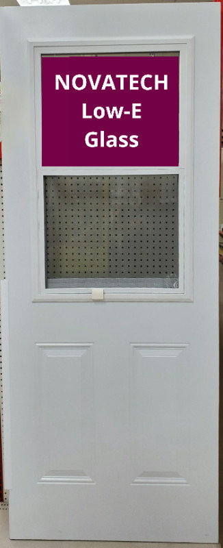32" x 79" L/R Inswing Entry Doors with Vent and Low-E Glass in Windows, Doors & Trim in Bedford