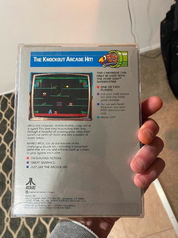 Super Mario bros Atari complete rare in Older Generation in Saskatoon - Image 2
