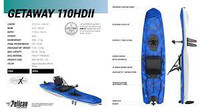 KAYAKS DE PÊCHE NEUFS AVEC PÉDALIER À PARTIR DE SEULEMENT 1 399$