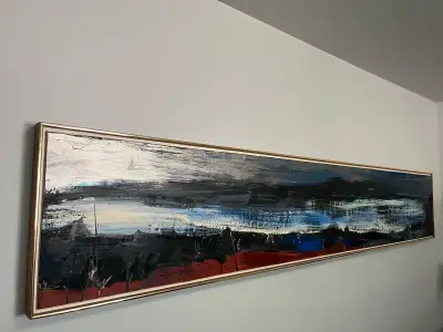 Note: I can send sharper photos & I can also send a video to show the detail in this stunning painti...