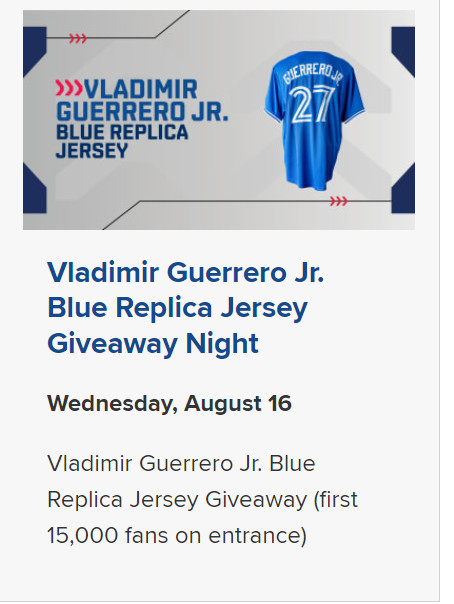 NEW - VLADDY - Toronto Blue Jays - Vladimir Guerrero Jersey!!! in Other in Mississauga / Peel Region