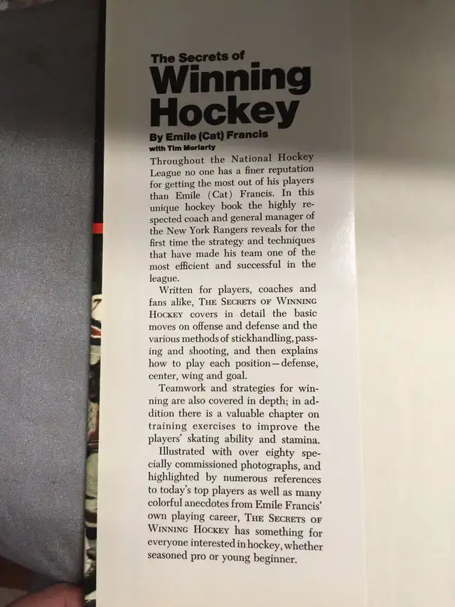 The Secrets of Winning Hockey (by Emile (Cat) Francis in Non-fiction in Mississauga / Peel Region - Image 7