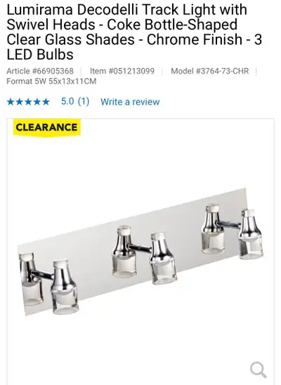 NEW TRACK LIGHTING WITH SWIVEL HEADS , View more