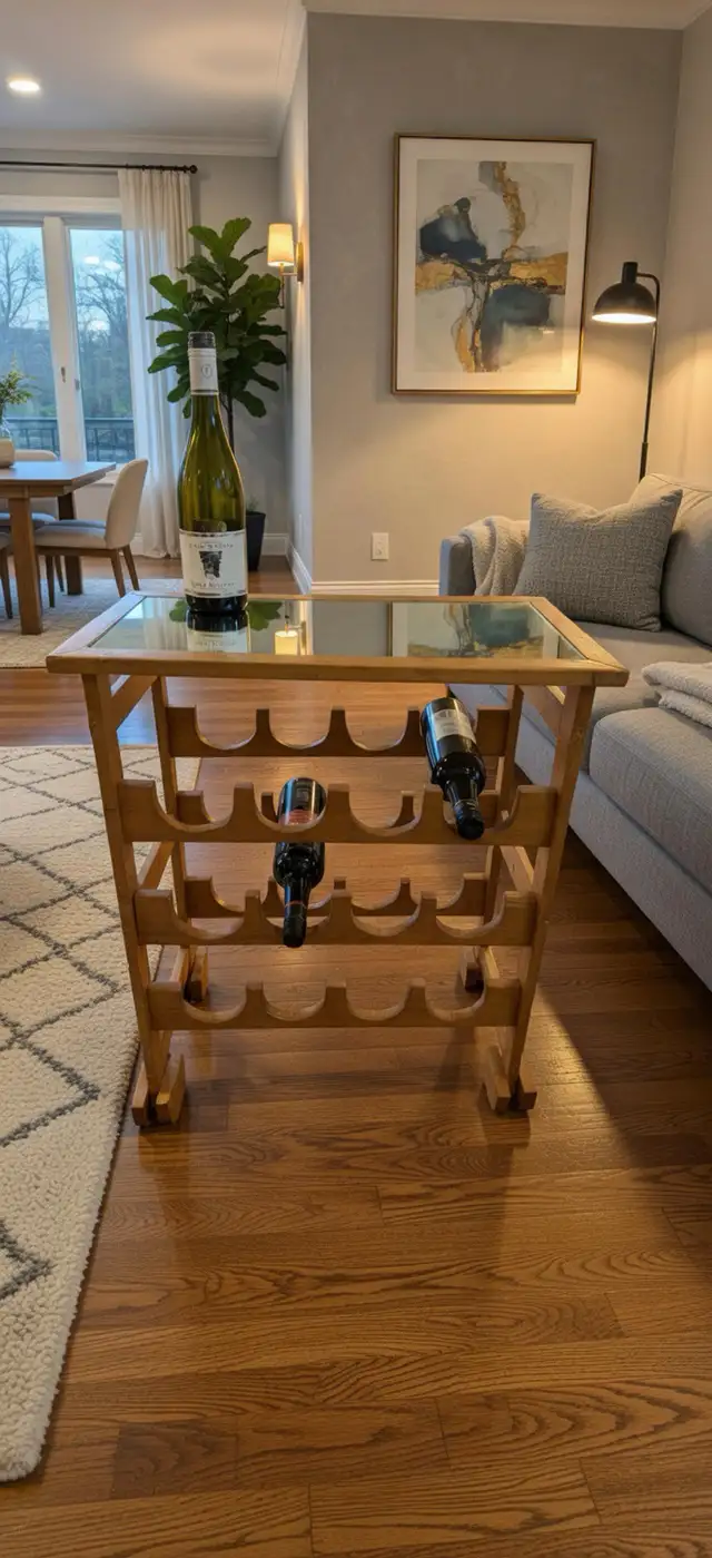 Wine Rack 12-Bottles with Mirror Top in Multi-item in Mississauga / Peel Region - Image 11
