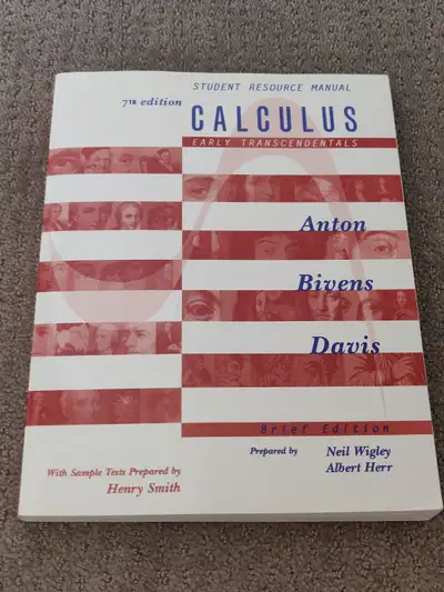 Calculus - Early Transcendentals - Student Resource Manual - 7th, View more