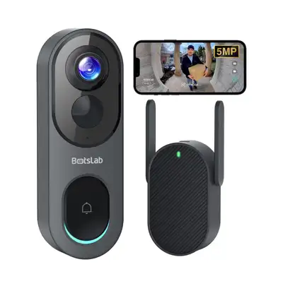 New Battery/Wired Doorbell Camera Wireless Outdoor/Black, View more