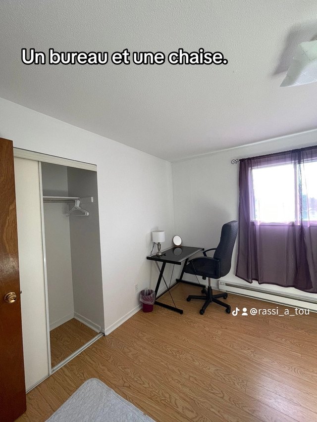 2 CHAMBRES A LOUER DANS MON APPARTEMENT POUR LE MOIS DE MAI!  in Room Rentals & Roommates in Gatineau - Image 4