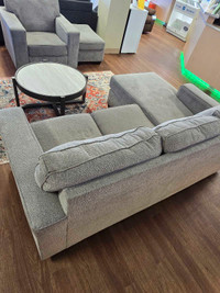 Ashley Sofa chaise w/chair