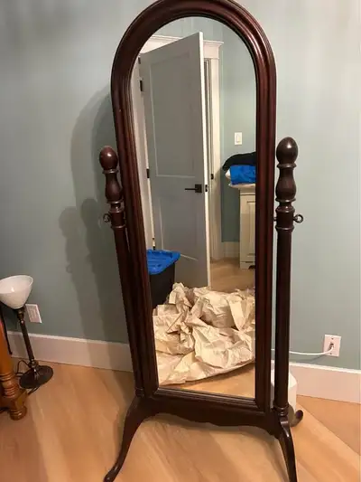 Gibbard Mahogany Cheval Mirror- AVAILABLE, View more