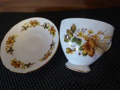 Fine Bone China teacups with saucers, View more