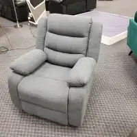 GREY FABRIC RECLINER BLOWOUT SALE