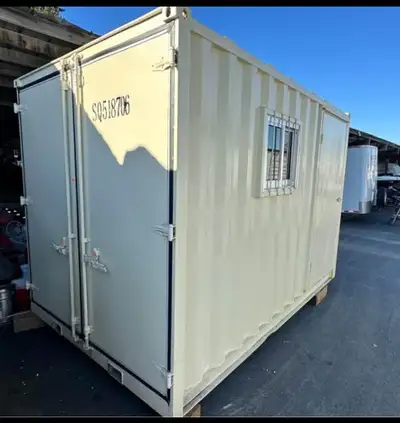 New 12ft Office Container w/ Side Door and 1 Window and D, View more