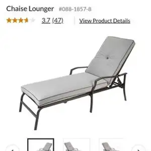 Outdoor/Patio Chaise Lounger, View more