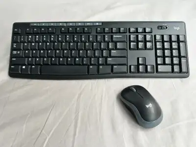 Everything working like new, Reliable wireless keyboard and mouse combo from Logitech — great for ho...