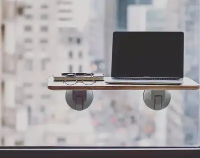 Deskview Window Standing Desk - Shark Tank Featured - Zero Floor, View more