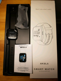 Brand New Aikela smartwatch with heart rate monitor, blood press