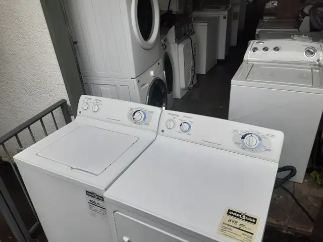 G.E Washer and Dryer Washing Machine Set Side By Side 27" Combo in Washers & Dryers in Burnaby/New Westminster - Image 2