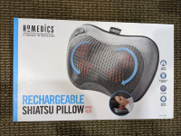 NEW Homemedics Rechargeable Shiatsu Pillow with heat