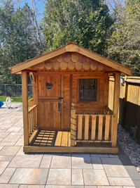 6x9 red cedar playhouse by outdoor living today