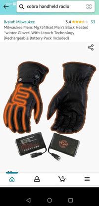 Milwaukee leather heated Gloves. New available in kitchener Doon