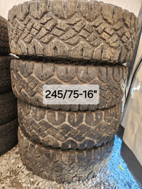 4 245/75-16" goodyear tires 