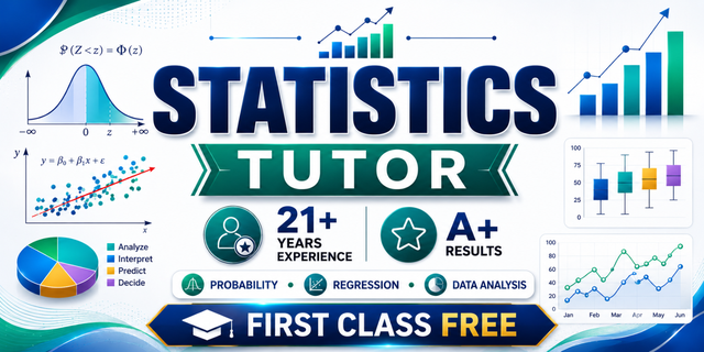Statistics Tutor $30/hr | Turn Confusion into Confidence