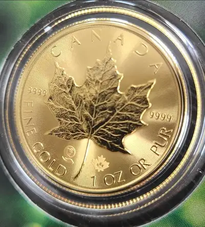 $5730 - 2024 1 oz RCM Maple Leaf Gold 99.99% Pure 24kt, View more