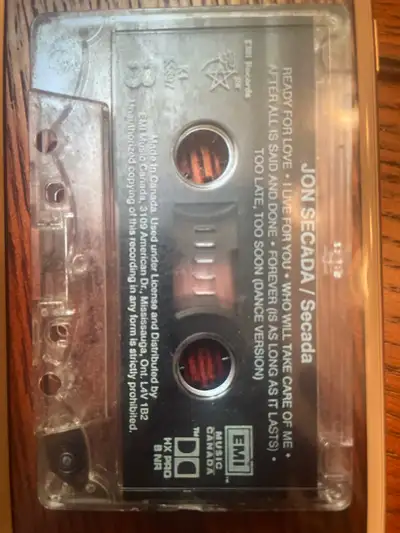 Jon Secada cassette, View more
